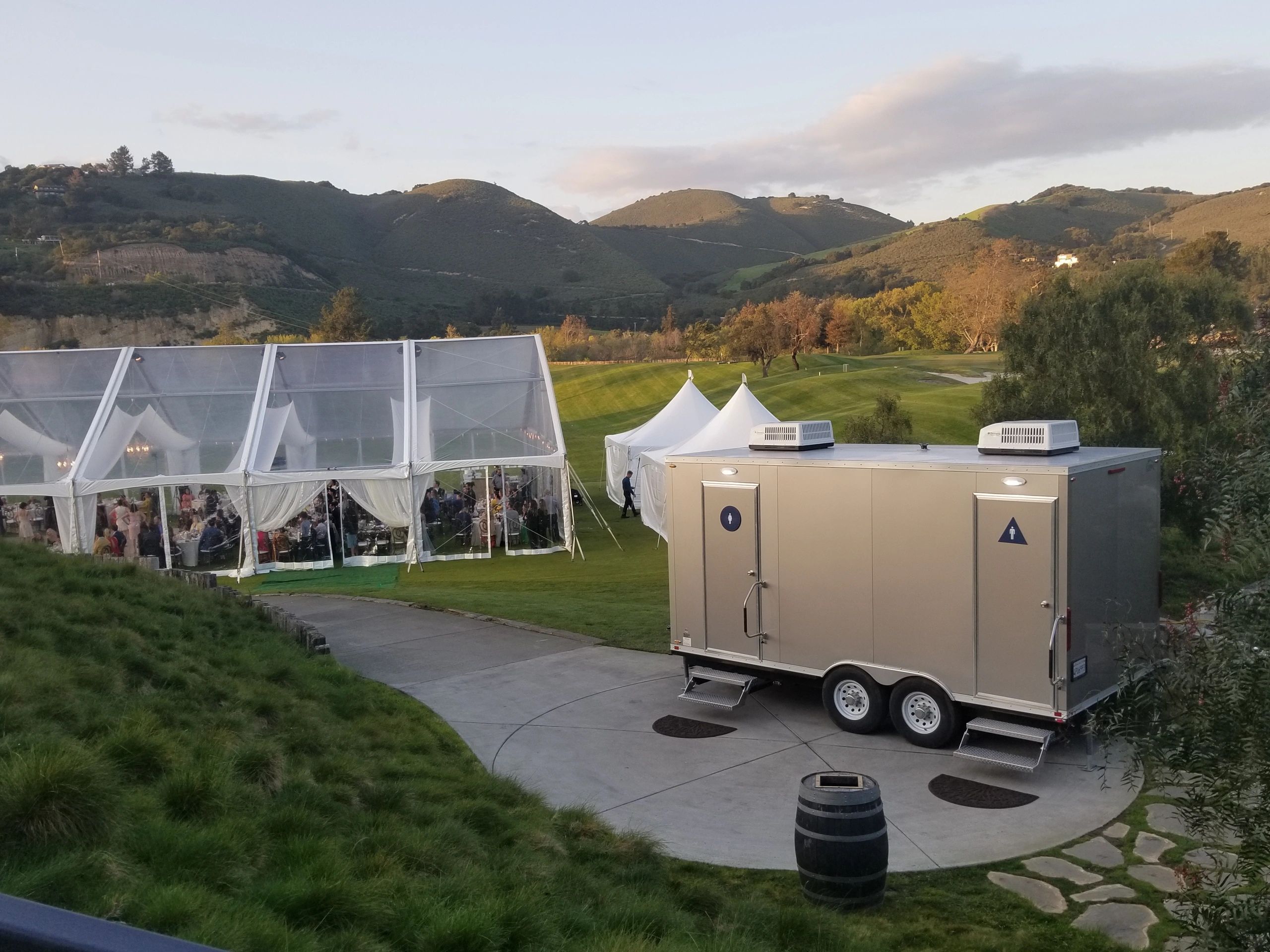 Portable Restroom Trailers for Rent, Luxury Mobile Restrooms, Luxury